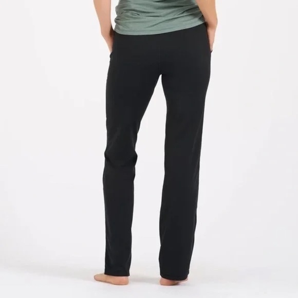 Vuori Women's Halo Wide Leg Flare Pant Front Seams Black Size XS X-Small VW425 - Picture 5 of 16